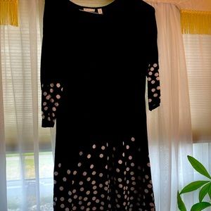 Winter Wool- like Black dress